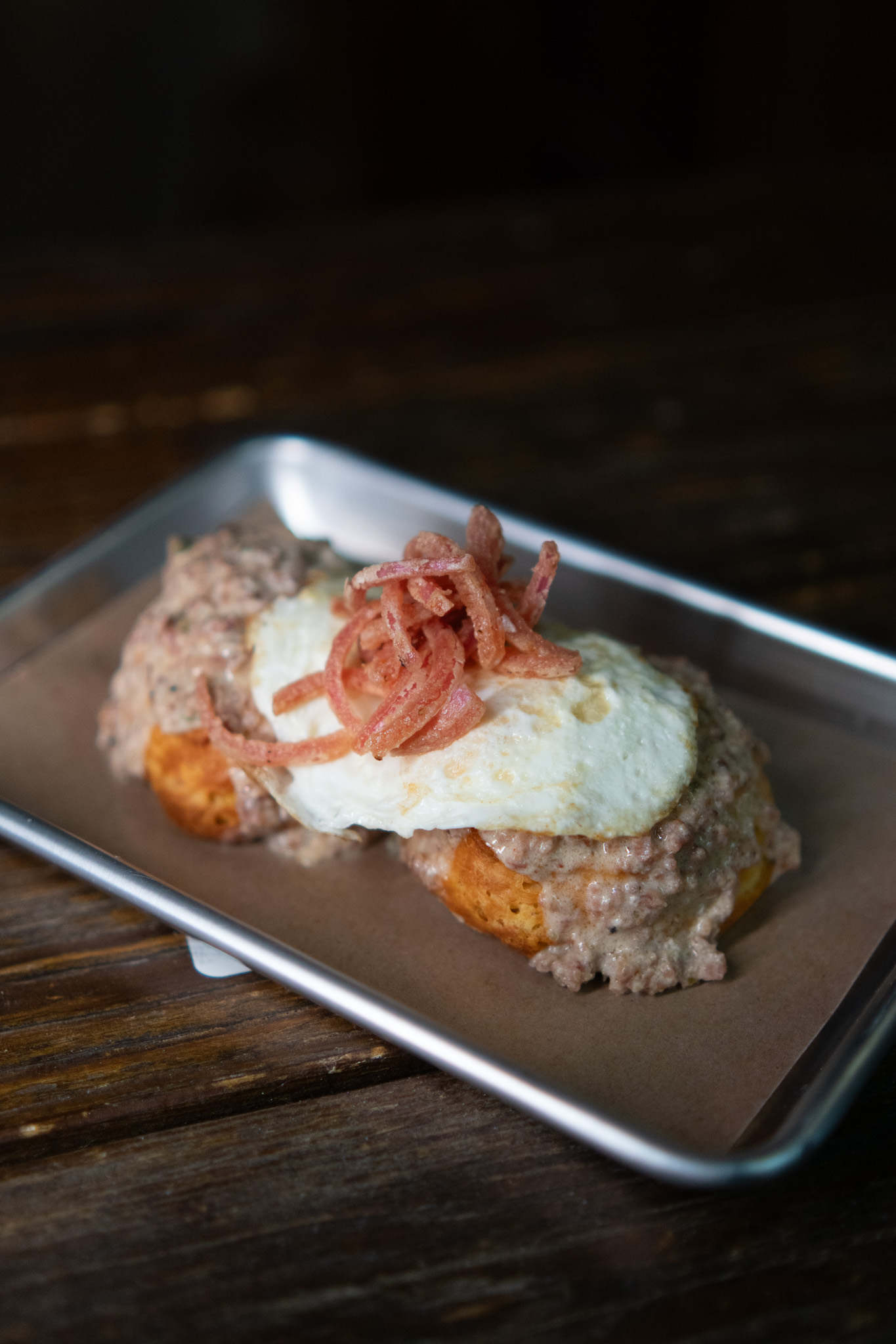 Jalapeño Cheddar Sausage Biscuits & Gravy at Rodeo City Provisions